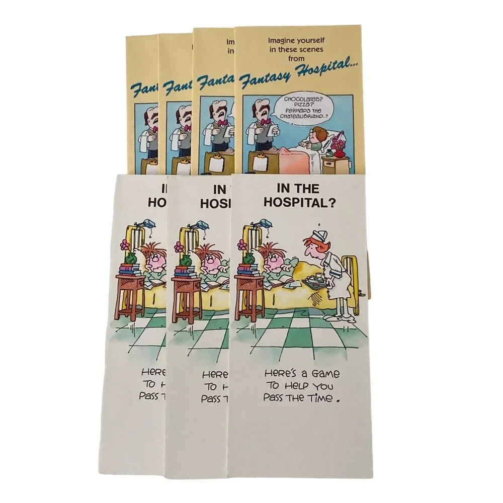 Hallmark Contemporary 2 style Greeting Card Hospital Get Well Soon Lot of 7 NOS